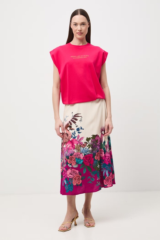 Odzież Medicine spódnica trapezowa z wiskozy RS26-SDD658 multicolor