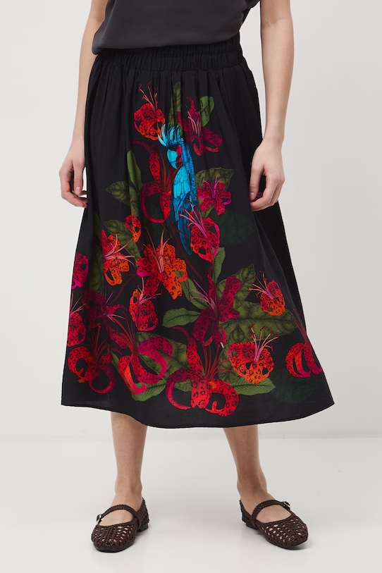 Medicine spódnica trapezowa z wiskozą RS26-SDD659 multicolor RS26