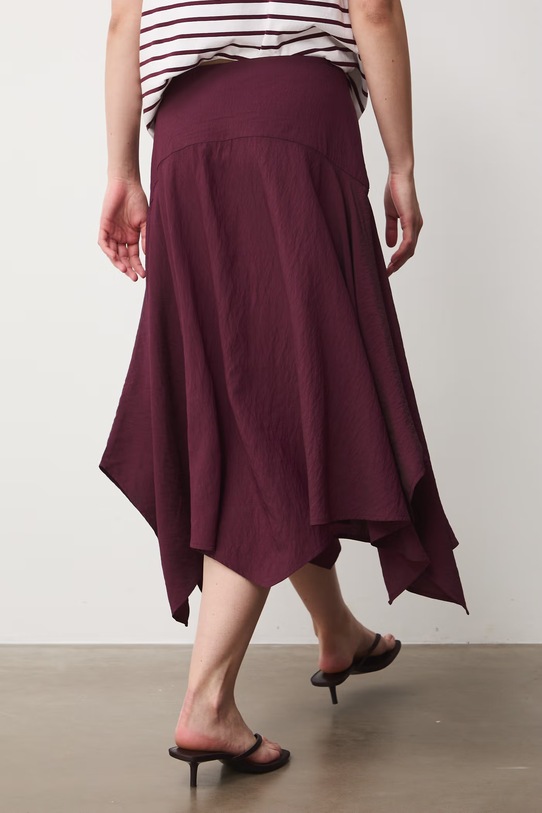 Odzież Medicine spódnica asymetryczna z modalem RS26-SDD701 bordowy