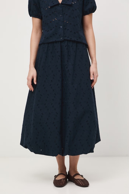 Spódnica bombka bawełniana granatowy RS26-SDD703