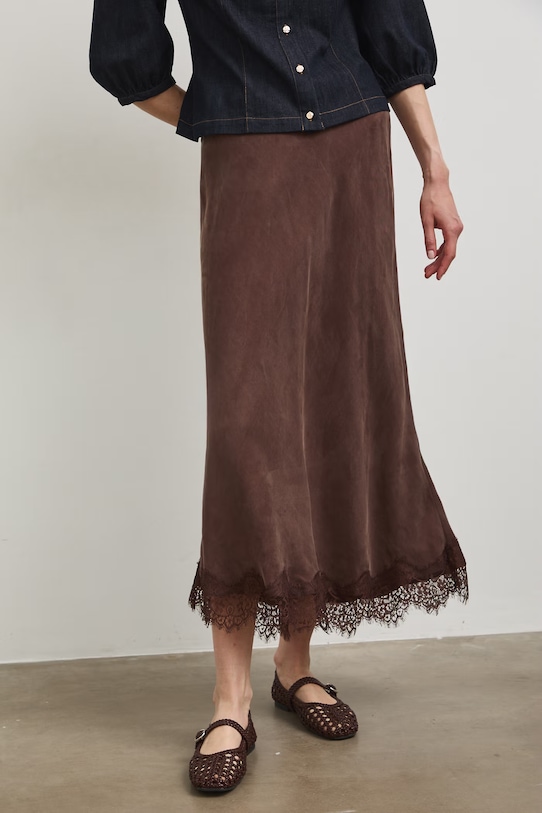 Sukňa hnedá RS26-SDD801