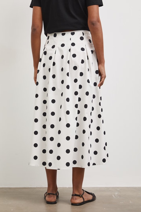 Odzież Spódnica bawełniana midi RS26-SDD805 biały