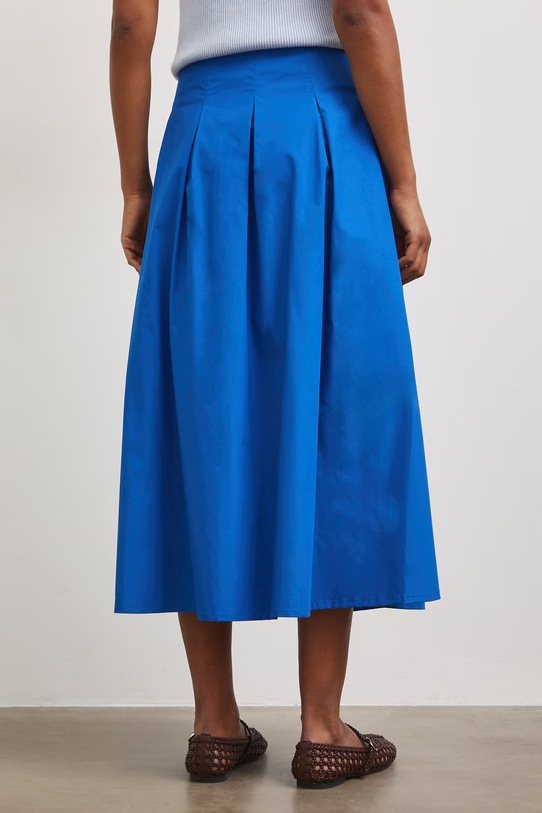 Odzież Spódnica bawełniana midi RS26-SDD805 niebieski