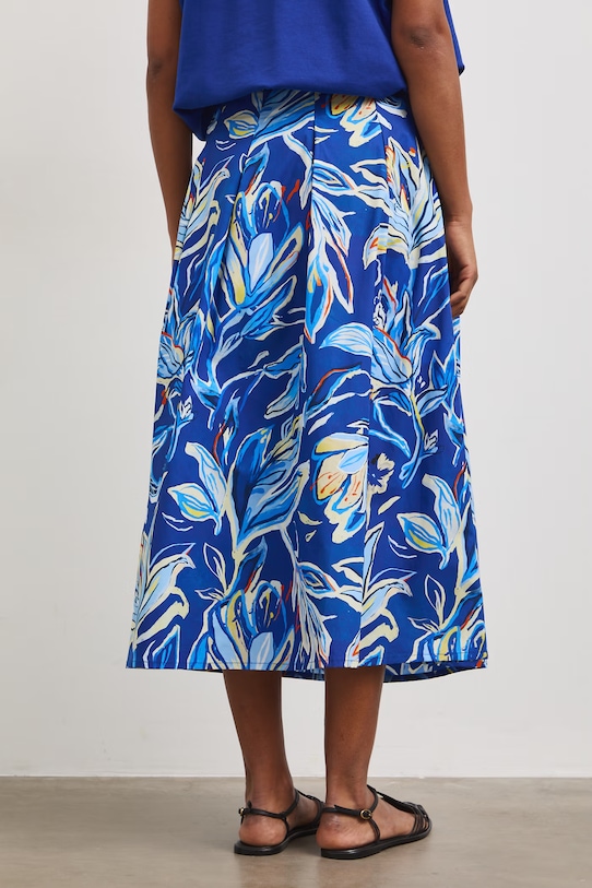 Odzież Spódnica bawełniana midi RS26-SDD805 granatowy