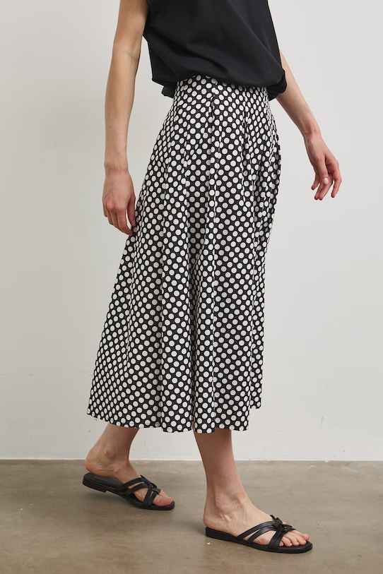 Spódnica bawełniana midi RS26-SDD805 czarny RS26