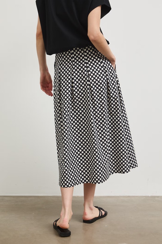 Odzież Spódnica bawełniana midi RS26-SDD805 czarny