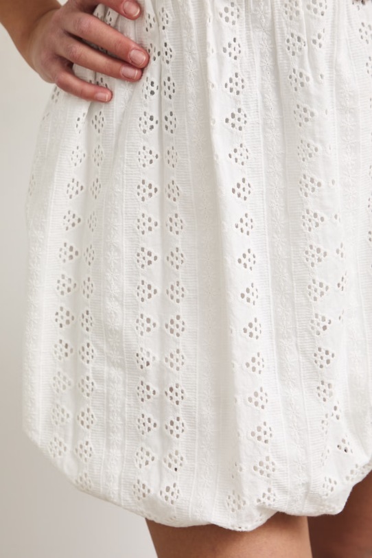 Spódnica bombka bawełniana RS26-SDD904 biały