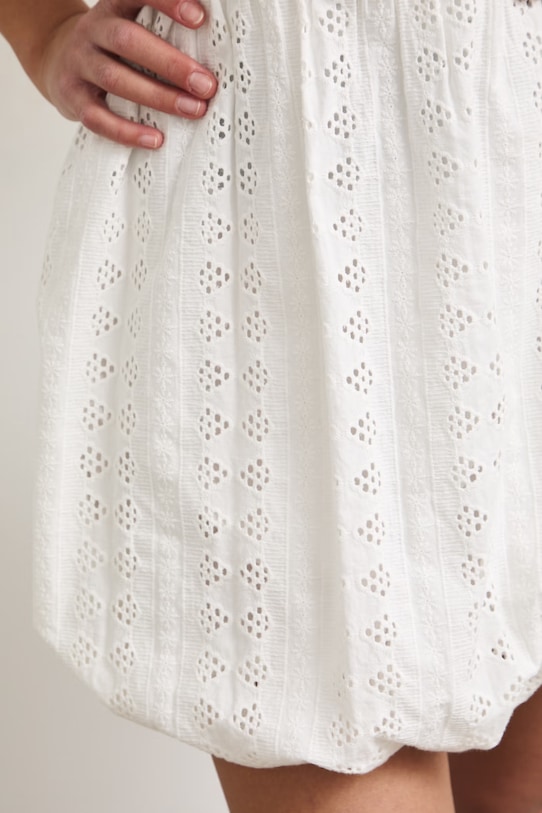 Spódnica bombka bawełniana RS26-SDD904 biały