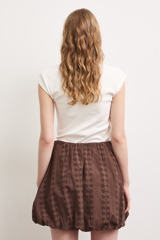 Odzież Spódnica bombka bawełniana RS26-SDD904 brązowy