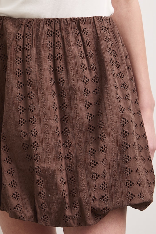 Spódnica bombka bawełniana brązowy RS26-SDD904