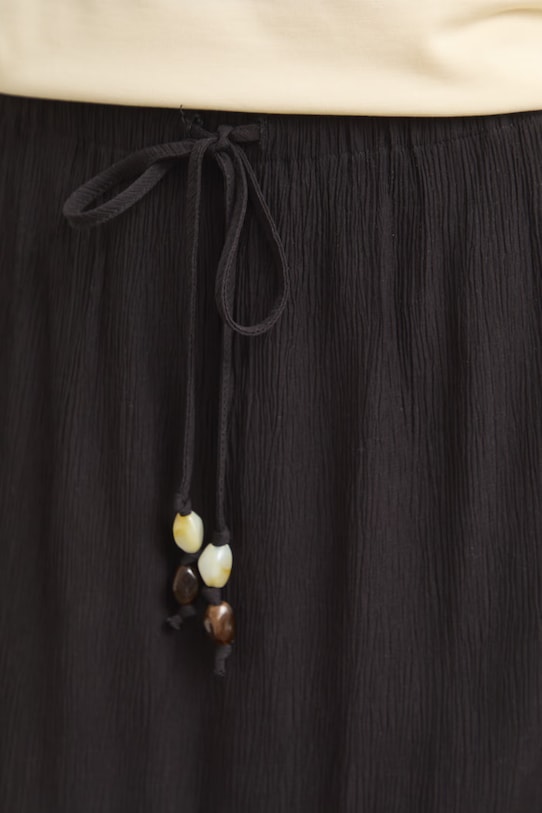 Spódnica trapezowa z wiskozą czarny RS26-SDD905