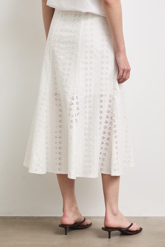 Odzież Spódnica trapezowa bawełniana RS26-SDD908 biały