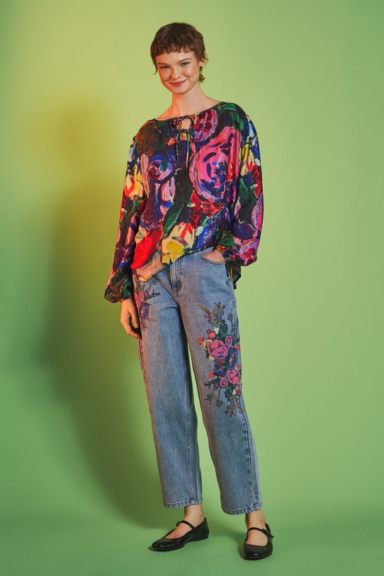 Medicine jeansy bawełniane niebieski RS26-SJD250