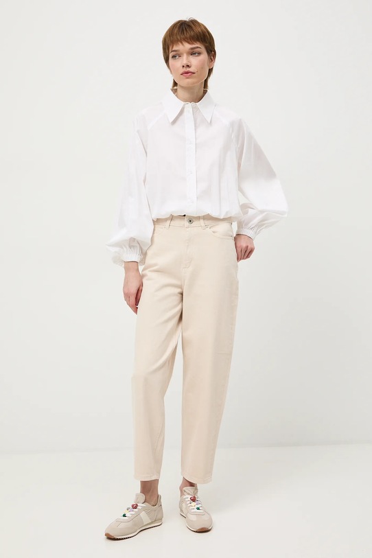 Medicine jeansy mom fit damskie beżowy RS26-SJD304