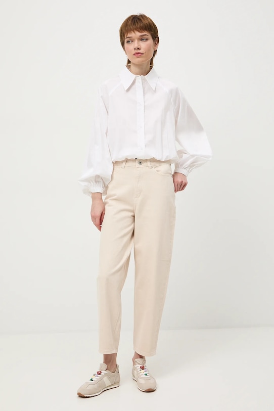 Medicine jeansy mom fit damskie beżowy RS26-SJD304