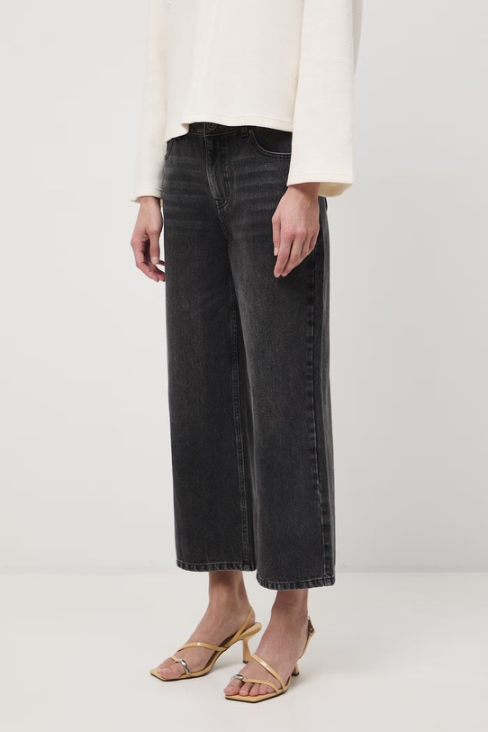 Medicine jeansy straight damskie RS26-SJD501 czarny RS26