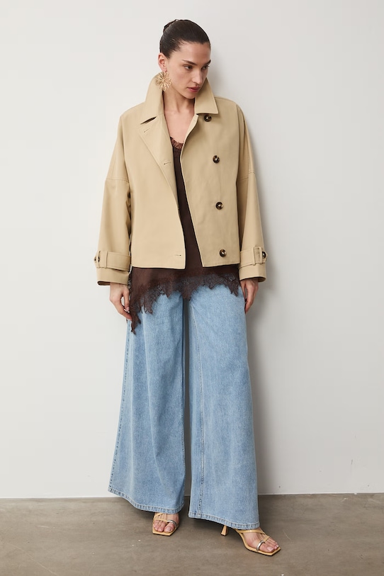 Wide leg džíny dámské RS26-SJD507 modrá RS26