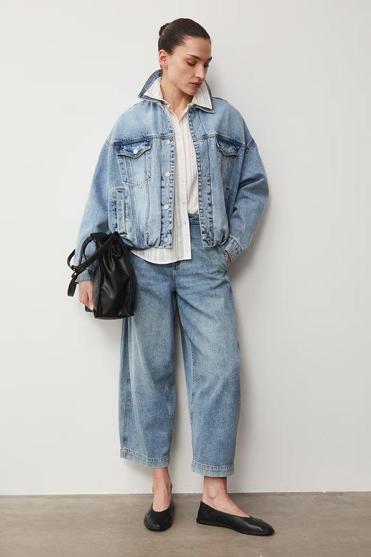 Medicine jeansy slouchy damskie niebieski RS26-SJD508