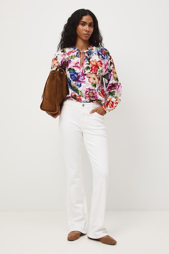 Medicine jeansy flare damskie biały RS26-SJD509