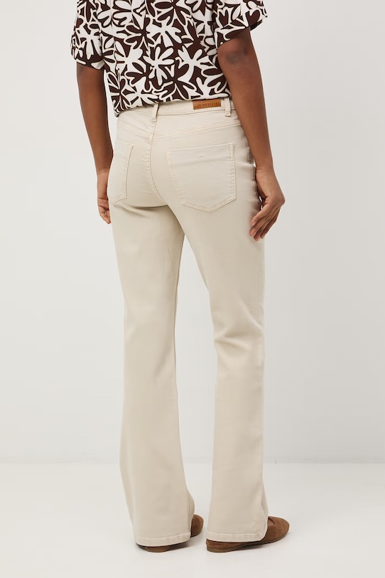 Odzież Medicine jeansy flare damskie RS26-SJD509 beżowy