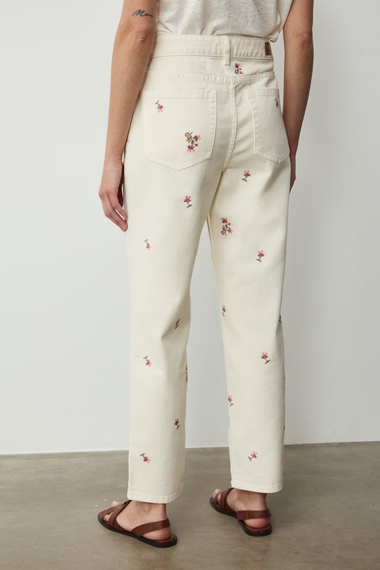 Medicine jeansy mom fit damskie beżowy RS26-SJD704