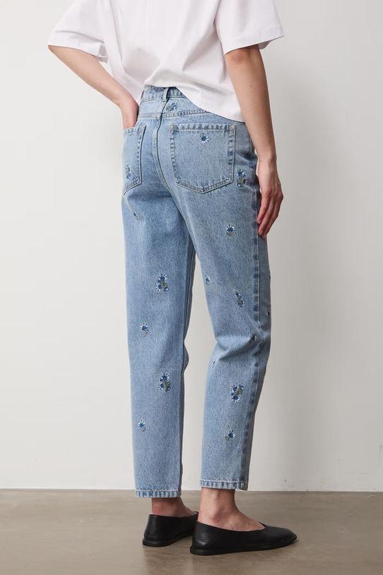 Odzież Medicine jeansy mom fit damskie RS26-SJD704 niebieski