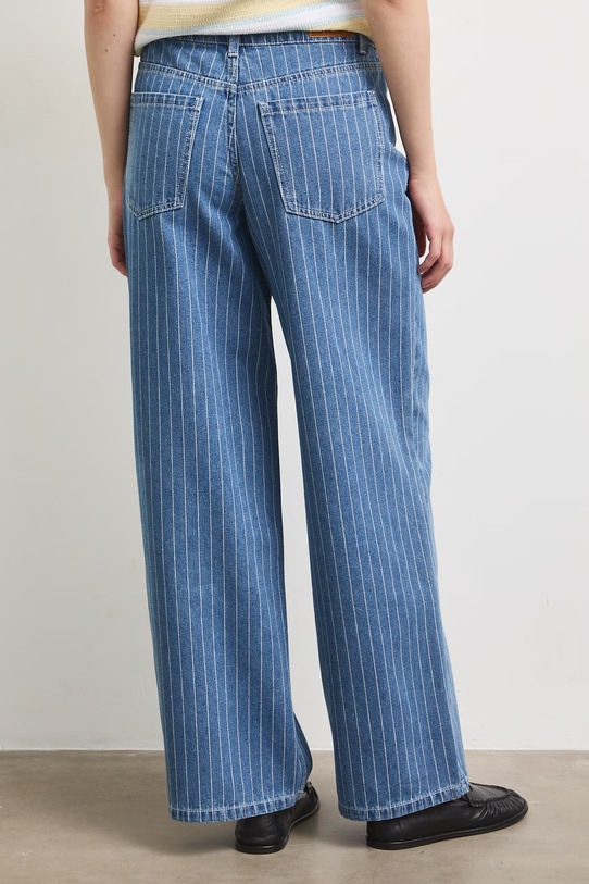 Odzież Jeansy wide leg damskie RS26-SJD801 niebieski