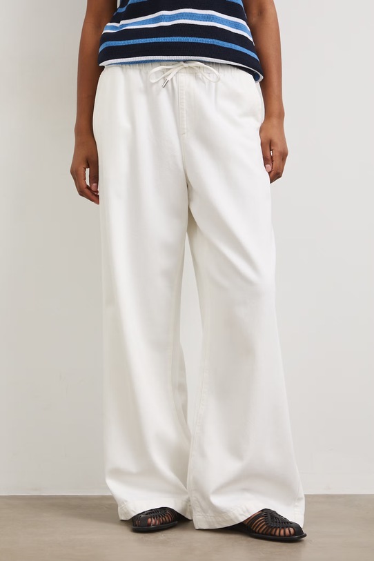 Jeansy wide leg damskie RS26-SJD802 biały RS26