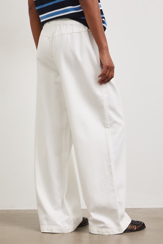 Odzież Jeansy wide leg damskie RS26-SJD802 biały