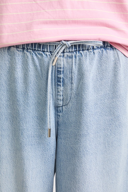 Jeansy wide leg damskie niebieski RS26-SJD802