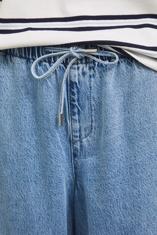 Jeansy wide leg damskie niebieski RS26-SJD802