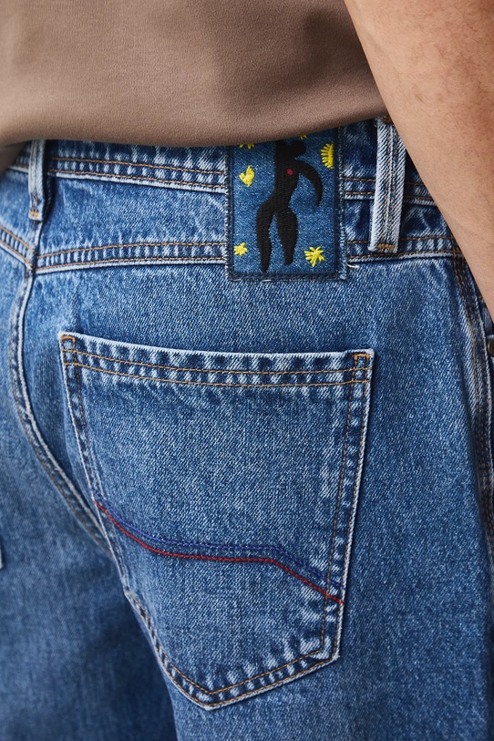 Medicine jeansy bawełniane niebieski RS26-SJM103