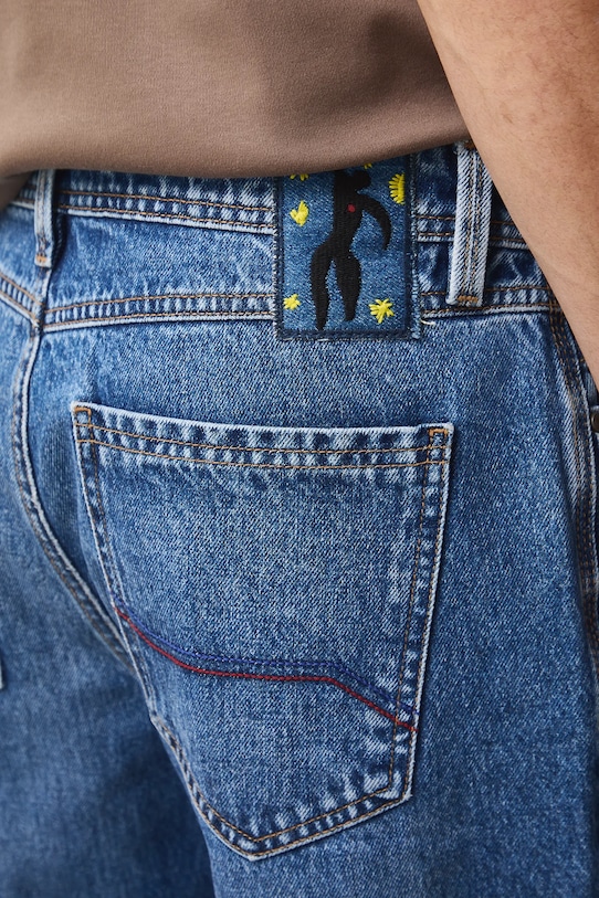 Medicine jeansy bawełniane niebieski RS26-SJM103