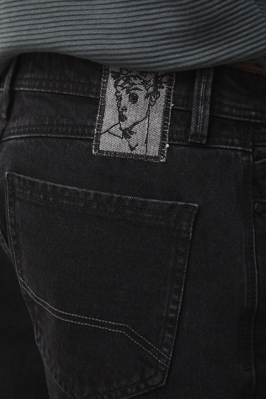 Medicine jeansy bawełniane czarny RS26-SJM103