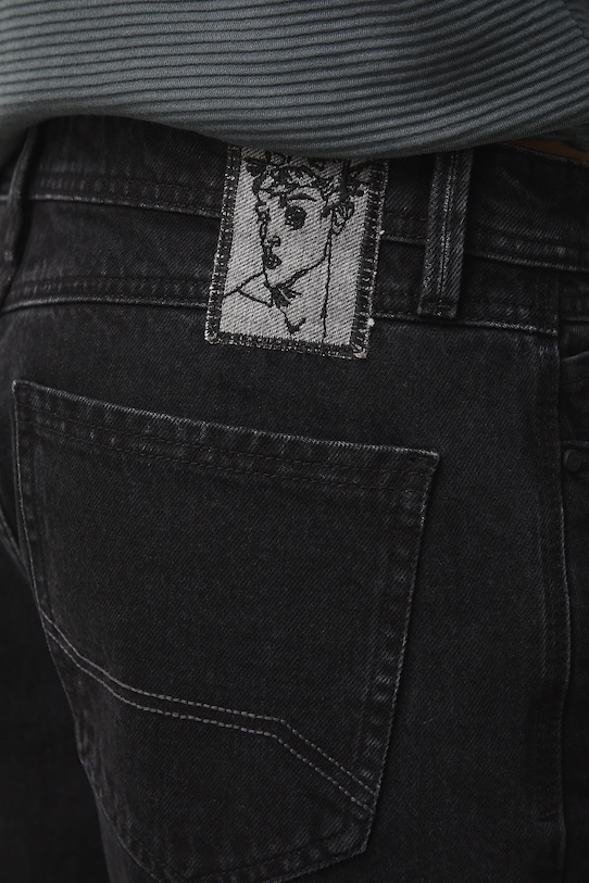 Medicine jeansy bawełniane czarny RS26-SJM103