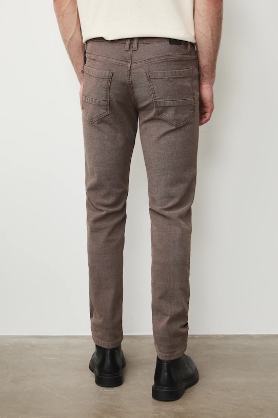 Odzież Medicine jeansy slim fit męskie RS26-SJM303 brązowy