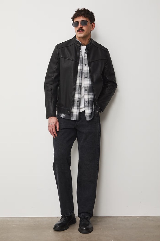 Medicine jeansy loose męskie RS26-SJM403 czarny RS26