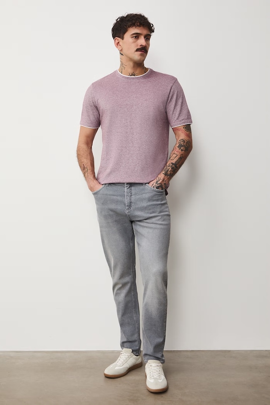 Medicine jeansy tapered męskie RS26-SJM404 szary RS26