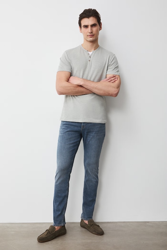 Medicine jeansy slim fit męskie RS26-SJM504 niebieski RS26