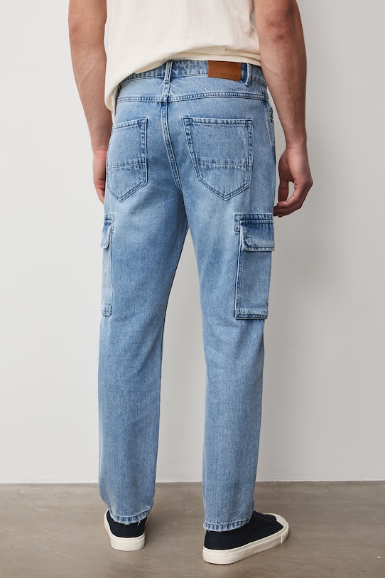 Odzież Jeansy regular męskie RS26-SJM505 niebieski