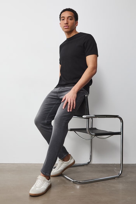 Medicine jeansy tapered męskie szary RS26-SJM606