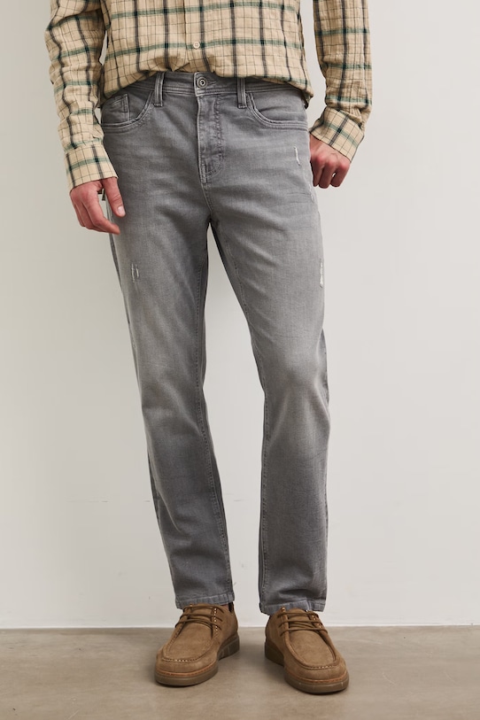 Jeansy slim fit męskie RS26-SJM801 szary RS26