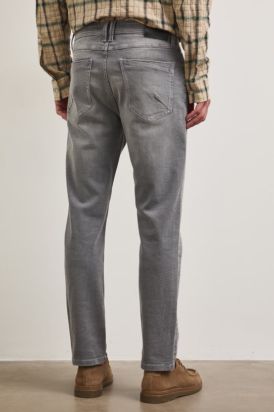 Odzież Jeansy slim fit męskie RS26-SJM801 szary