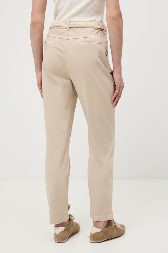 Odzież Medicine spodnie chinos damskie bawełniane z elastanem RS26-SPD040 beżowy