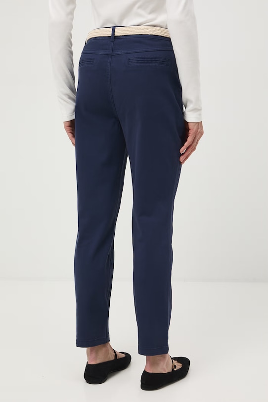 Odzież Medicine spodnie chinos damskie bawełniane z elastanem RS26-SPD040 granatowy
