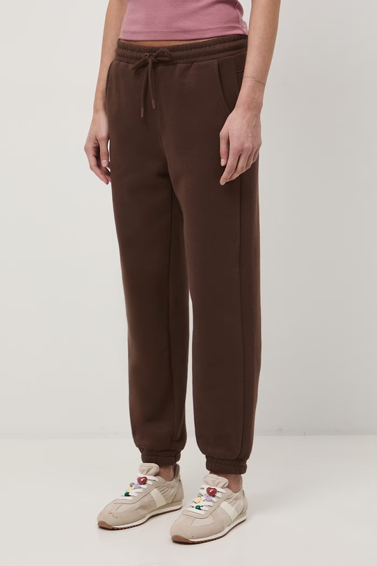 Medicine spodnie dresowe damskie z bawełną RS26-SPD052 brązowy RS26
