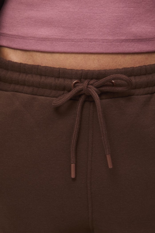 Medicine spodnie dresowe damskie z bawełną brązowy RS26-SPD052