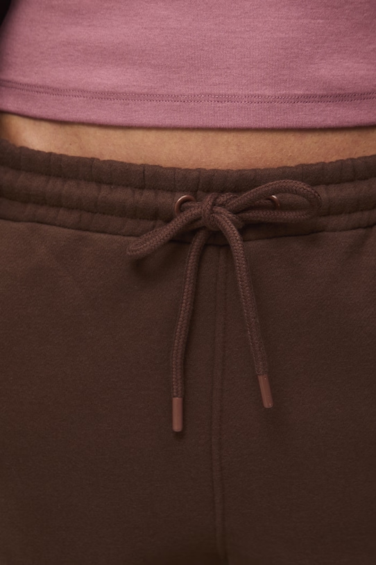 Teplákové nohavice dámske s bavlnou hnedá RS26-SPD052