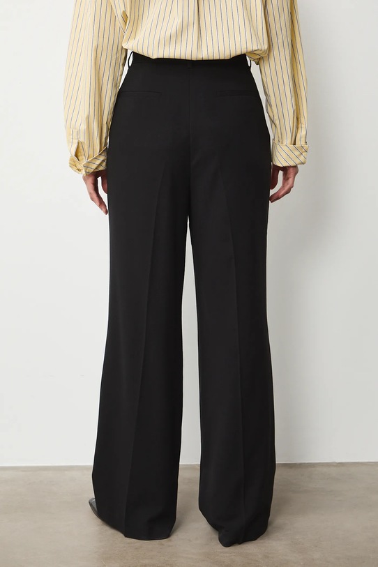 Odzież Spodnie damskie wide leg gładkie RS26-SPD300 czarny