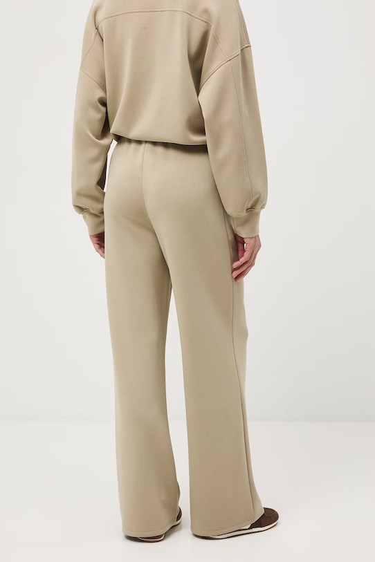 Odzież Spodnie dresowe damskie wide leg z modalem RS26-SPD403 zielony